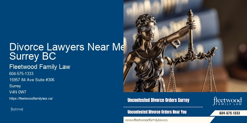 Child Support Divorce Lawyers Near Me Surrey BC, BC