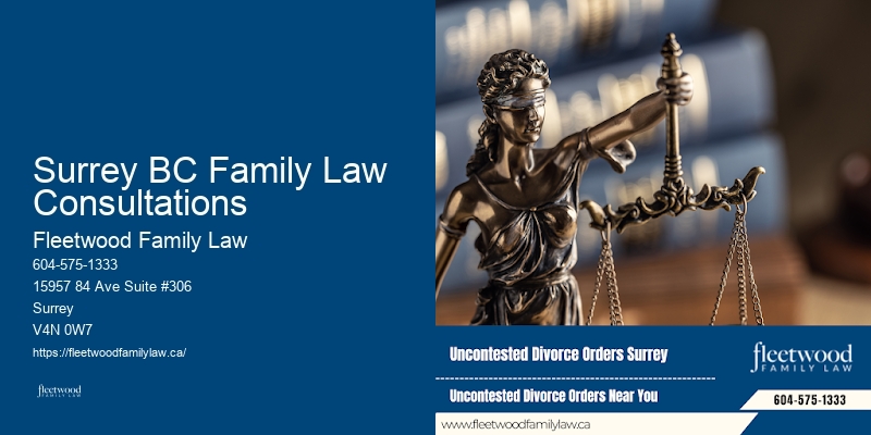 Surrey BC Family Law Consultations Family Law Divorce Settlements