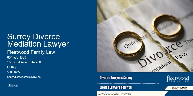 Surrey Divorce Mediation Lawyer BC Family Law And Divorce