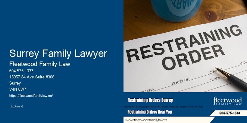 Restraining Orders Surrey Family Lawyer