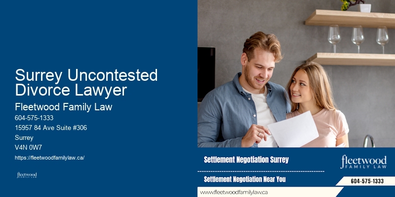 Surrey Uncontested Divorce Lawyer Family Law Mediation Services