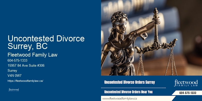 Affordable Family Law Services Uncontested Divorce Surrey, BC