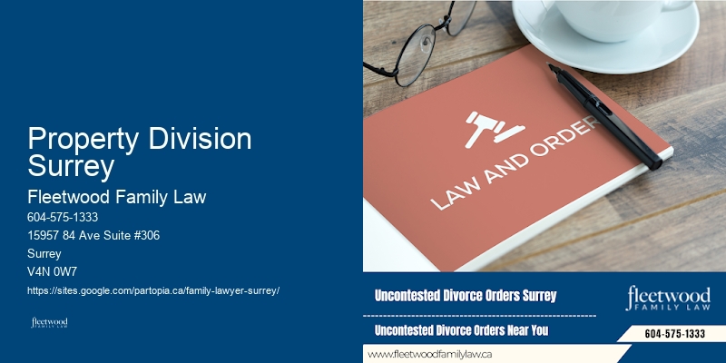 Custody Battles Lawyer Property Division Surrey BC