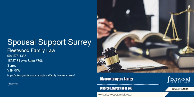 Collaborative Divorce Lawyer Spousal Support Surrey BC