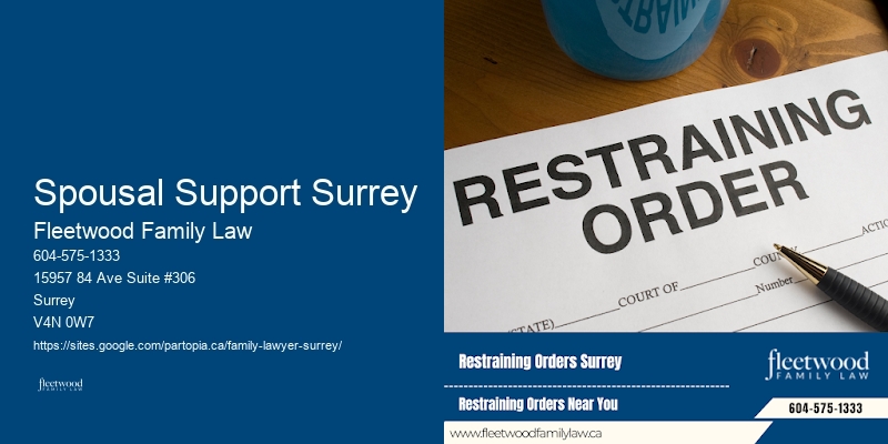 Family Law Specialists Spousal Support Surrey BC