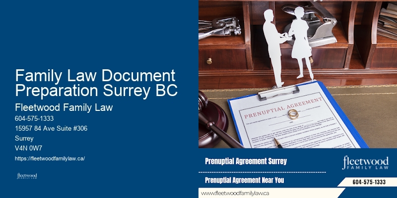 Family Law Document Preparation Surrey BC BC Family Law Court Representation