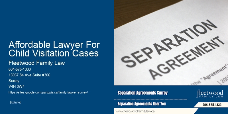 Affordable Lawyer For Child Visitation Cases