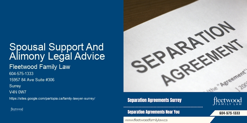Spousal Support And Alimony Legal Advice