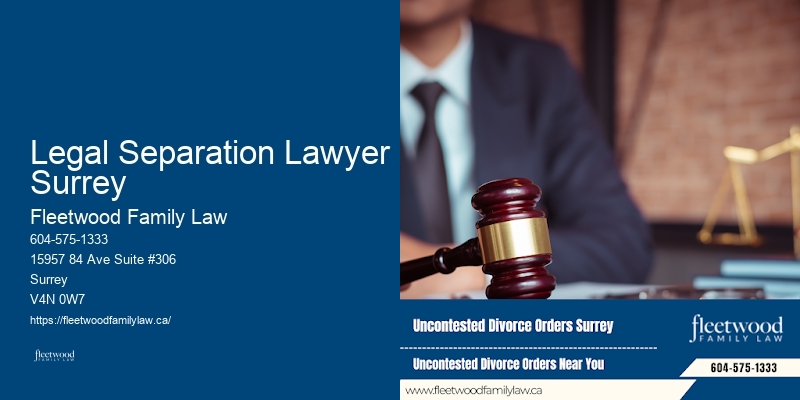 Legal Separation Lawyer Surrey