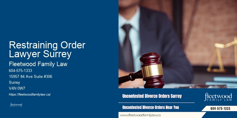 Restraining Order Lawyer Surrey