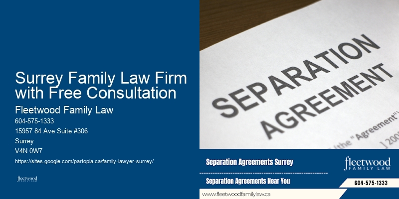 Surrey Family Law Firm with Free Consultation