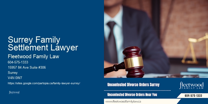 Surrey Family Settlement Lawyer