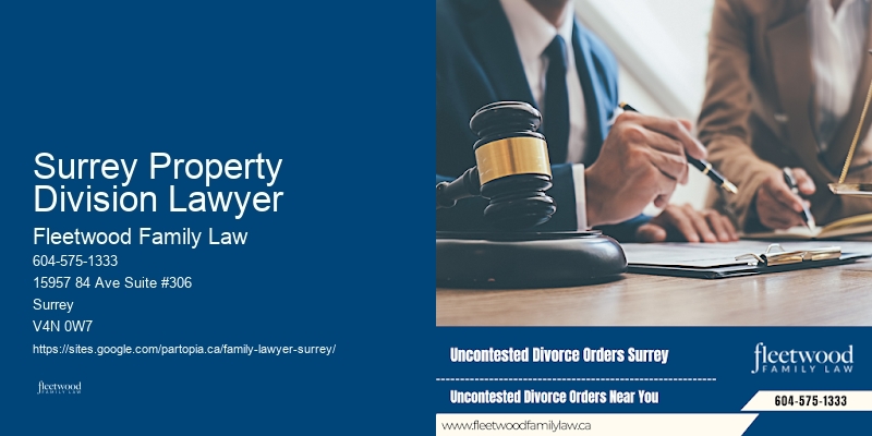 Surrey Property Division Lawyer Divorce and Family Law Expert