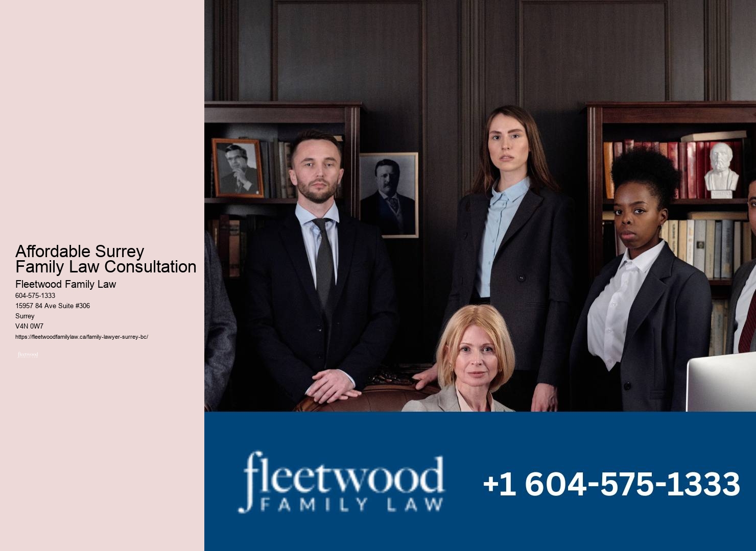 Affordable Surrey Family Law Consultation Divorce Financial Settlement Lawyer