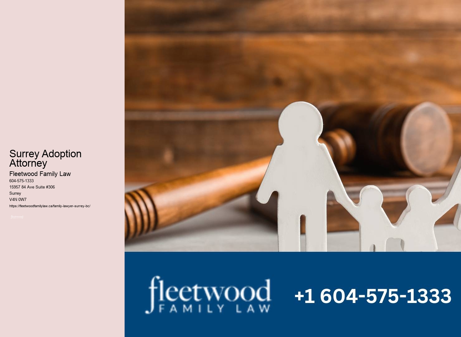 Child Custody Attorney in Surrey Adoption Attorney