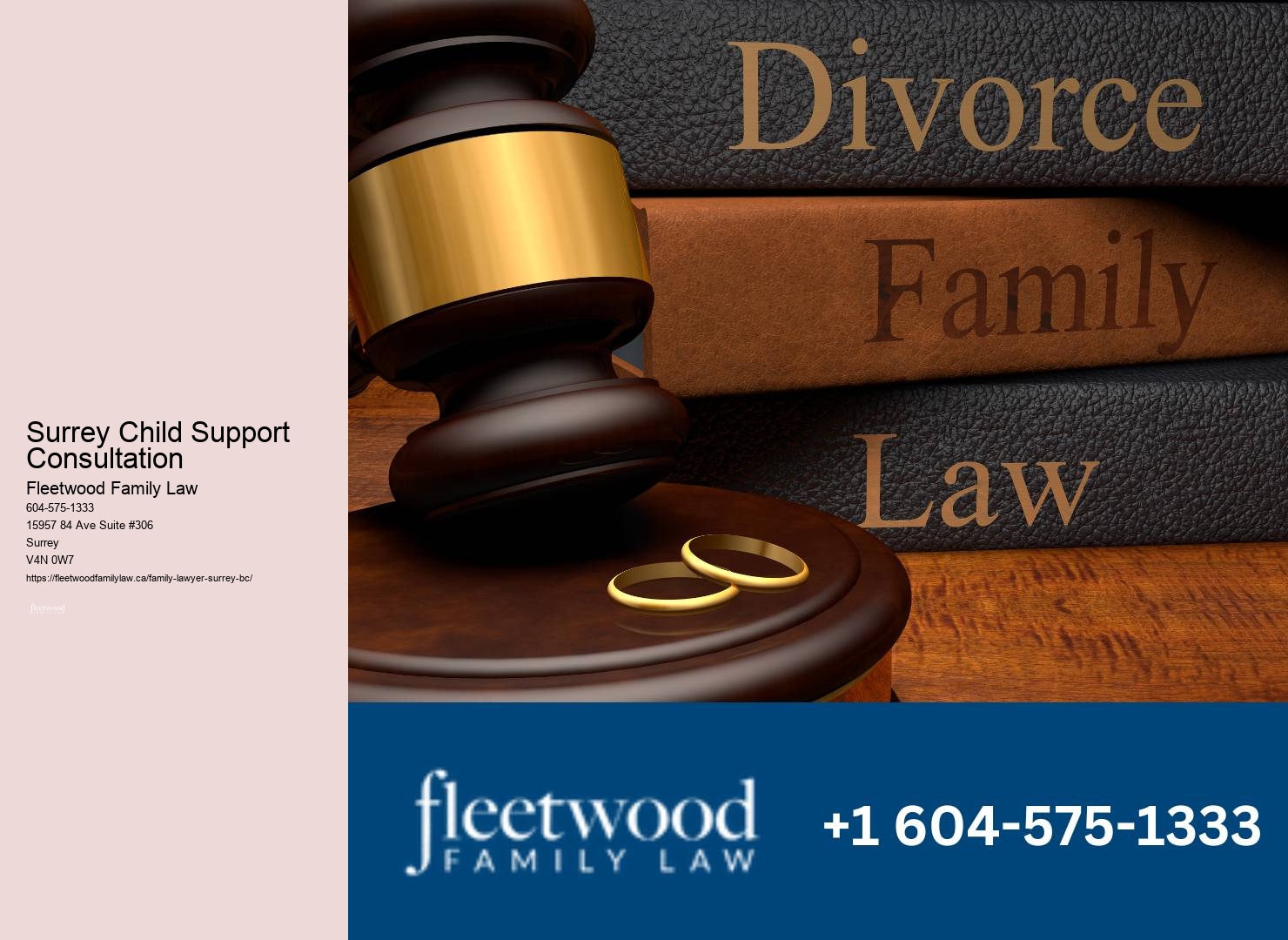 Surrey Child Support Consultation Family Law and Divorce Services