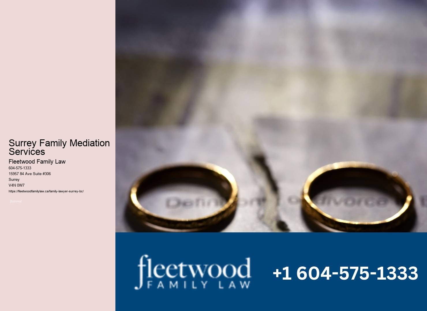 Surrey Family Mediation Services Family Law and Divorce Services