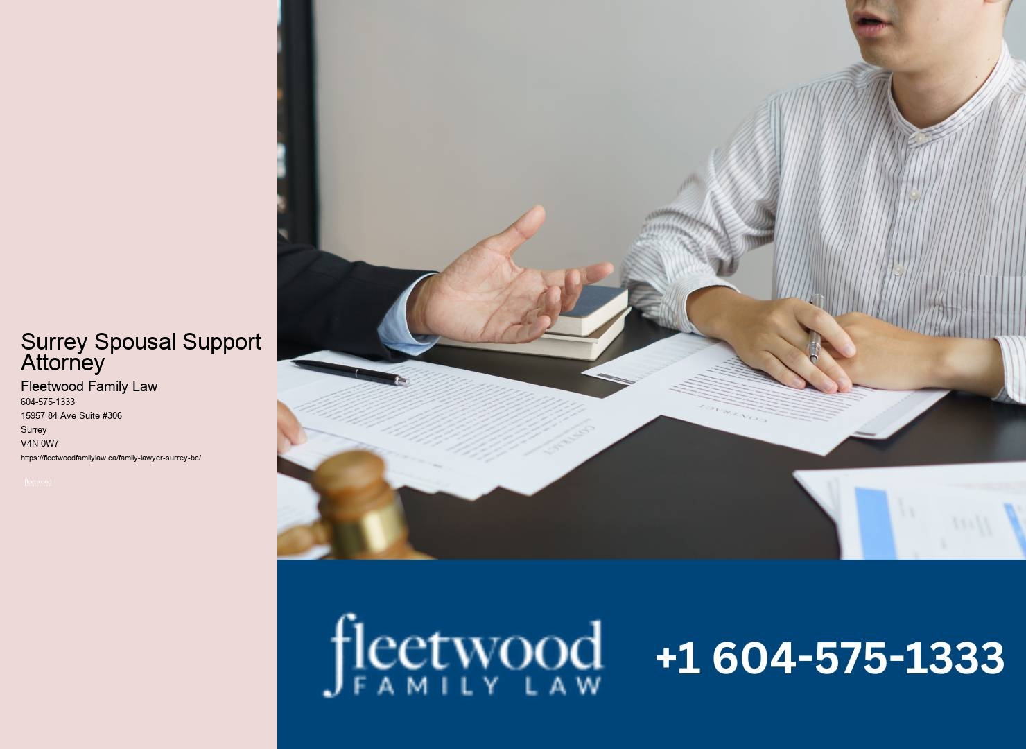 Surrey Spousal Support Attorney Collaborative Family Law Services