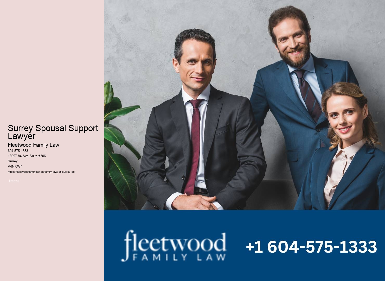 Divorce and Family Law Surrey Spousal Support Lawyer