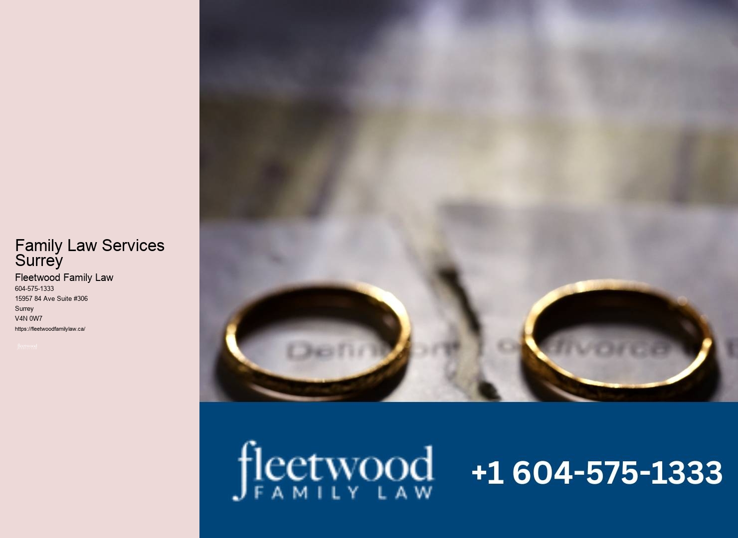 Affordable Family Law Services Surrey Family Law Specialist