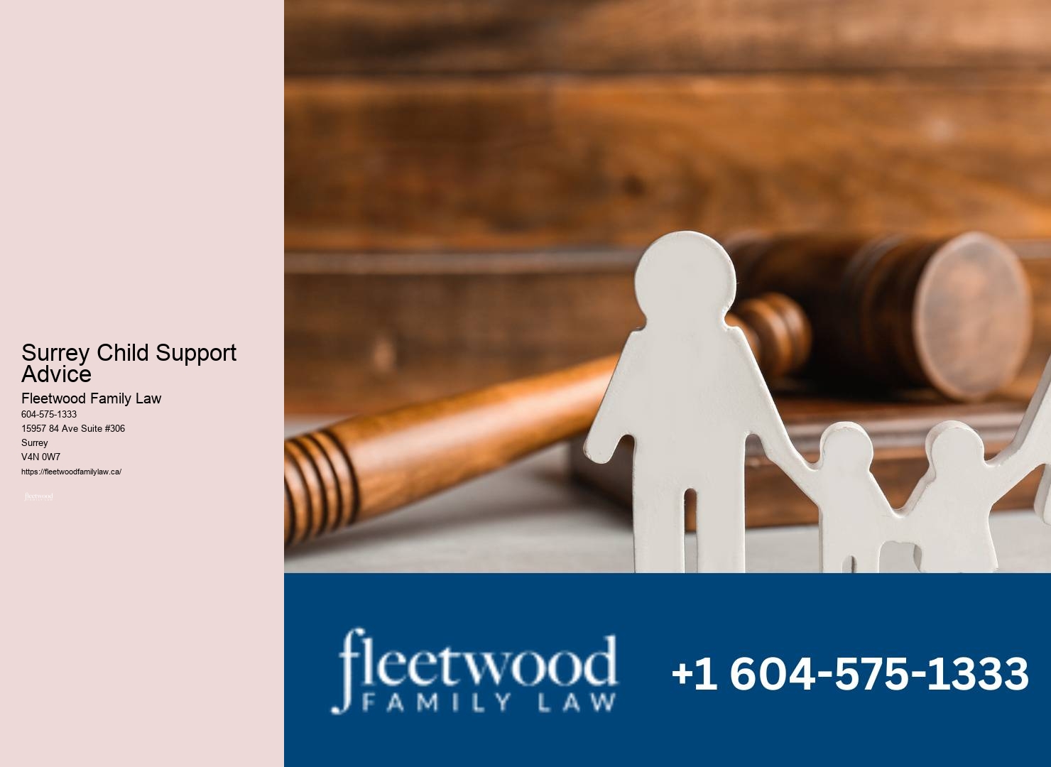 Surrey Child Support Advice Divorce Law Expert