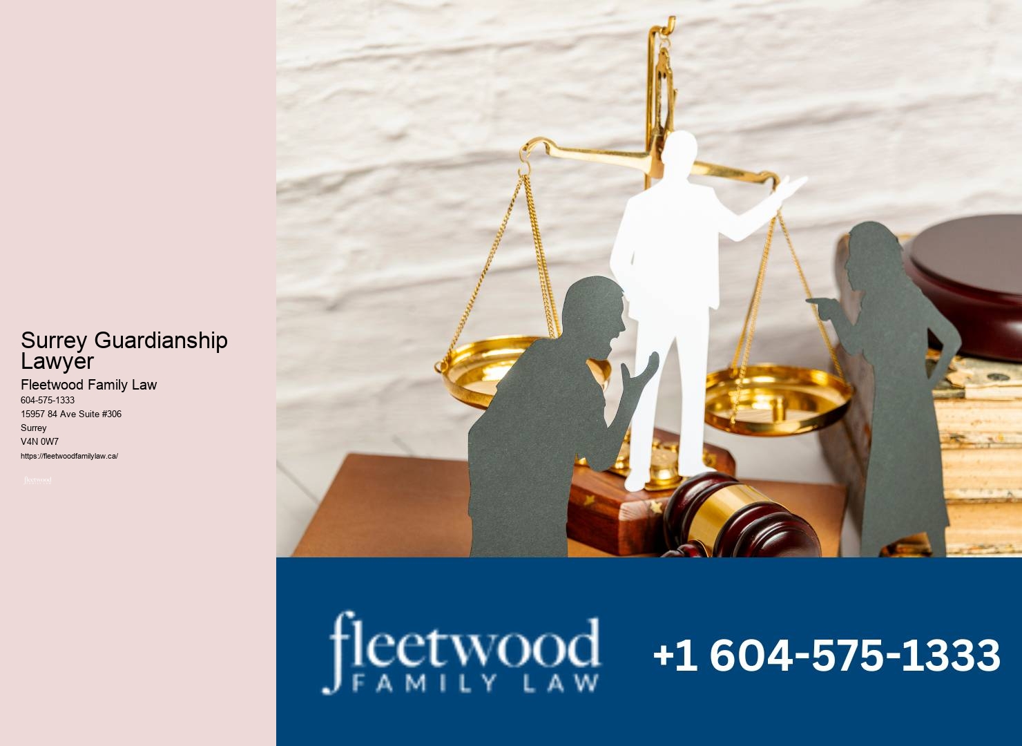 Surrey Guardianship Lawyer Child Custody Arrangement