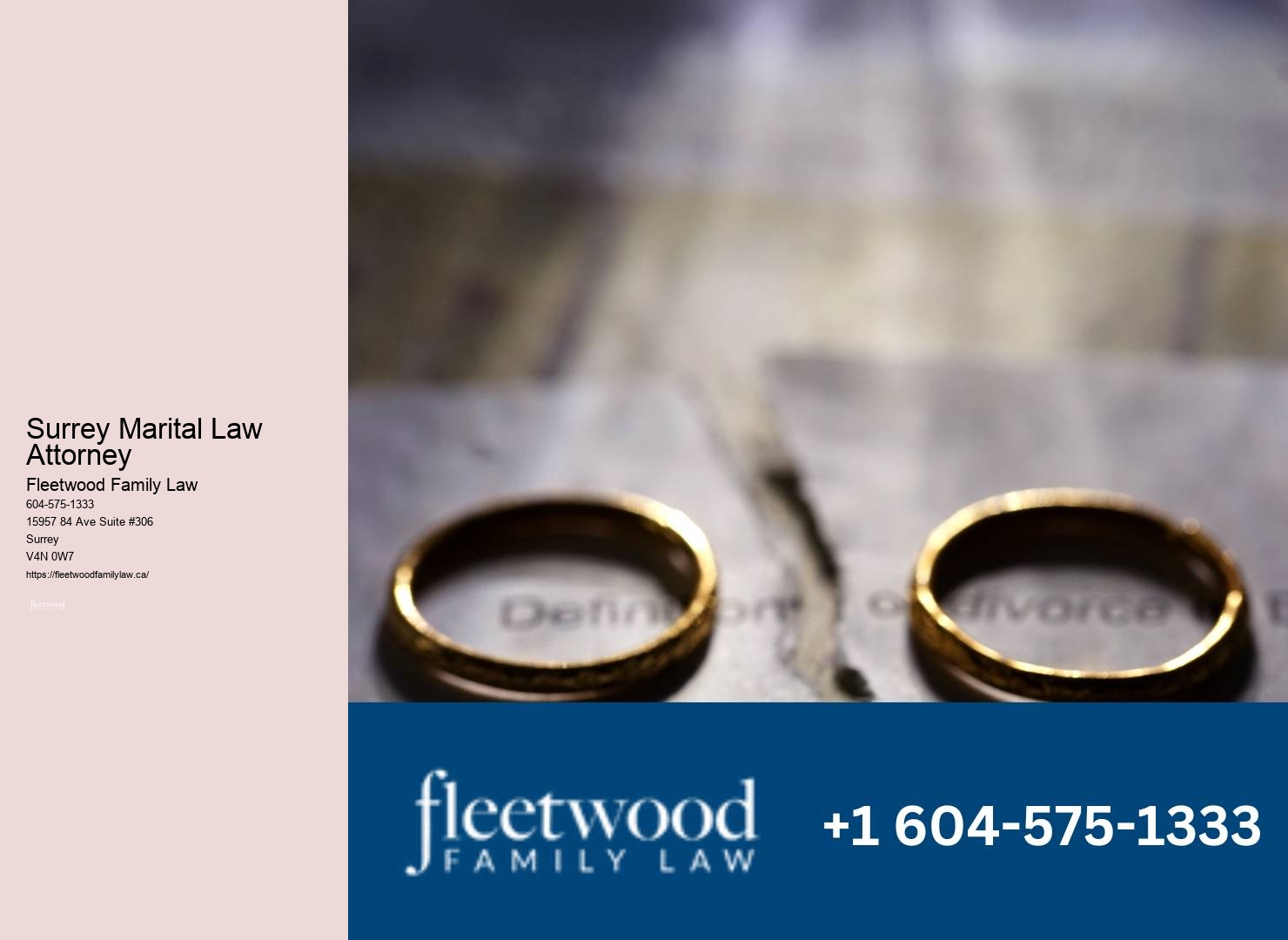 Leading Surrey Marital Law Attorney Family Law Assistance