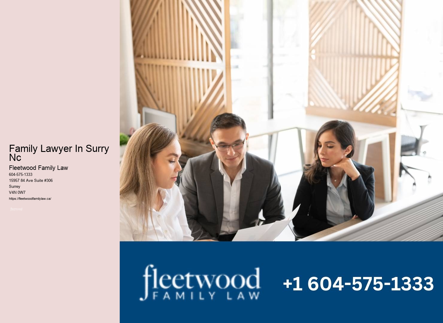 Comprehensive family lawyer support in Surrey