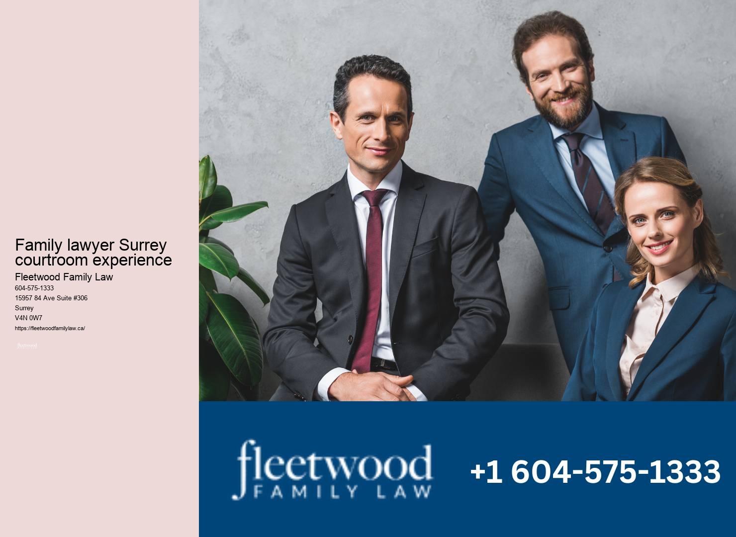 Comprehensive family lawyer support in Surrey