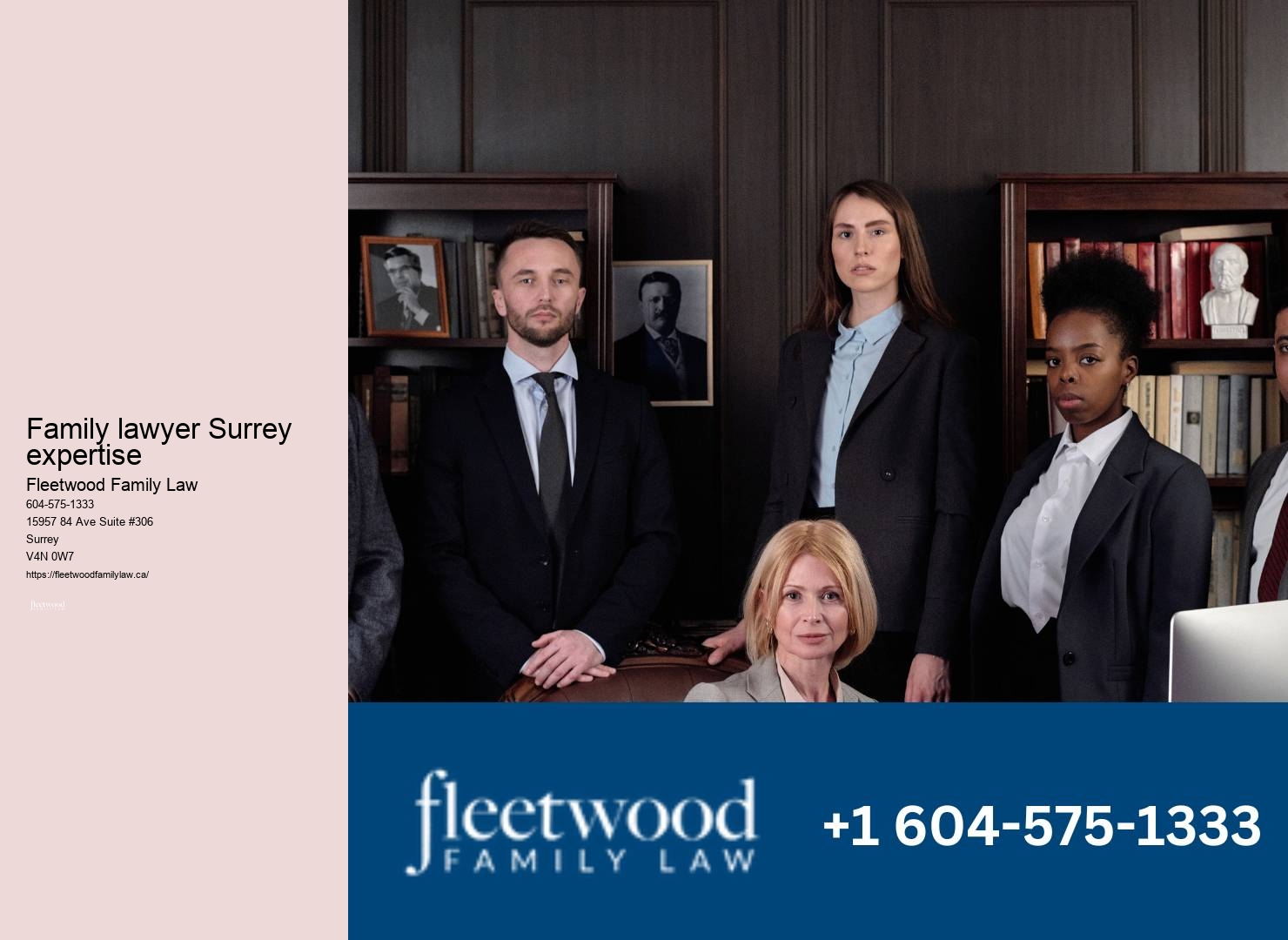 Comprehensive family lawyer services in Surrey